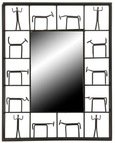 Frederick Weinberg Mid Century Figural Mirror