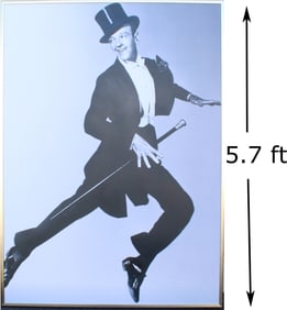 Large Poster of Fred Astaire in Top Hat and Tails