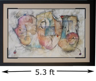 Eric Waugh (Born 1963) Canadian, Large Pop Fusion Lithograph "Bravo"