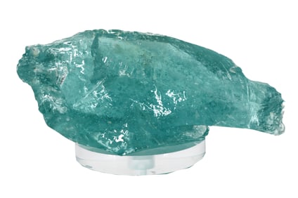 Aquamarine Abstract Acrylic Sculpture
