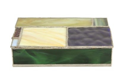 Multicolored Stained Glass Jewelry Box