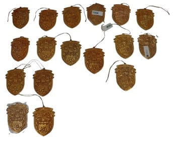 17 Total Metal Herald Christmas Tree Ornaments