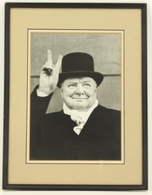 Framed Photo of Winston Churchill