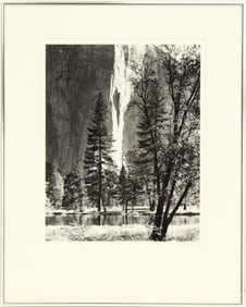 Robert Fleckenstein (20th21st Century) American, Photograph "Yosemite Falls" Pencil Signed