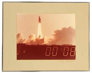 Cecil Stoughton (1920-2008) American, Photograph of Discovery Shuttle Launch