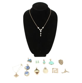 (13) Pieces Sterling Jewelry - 5.015 ozt.