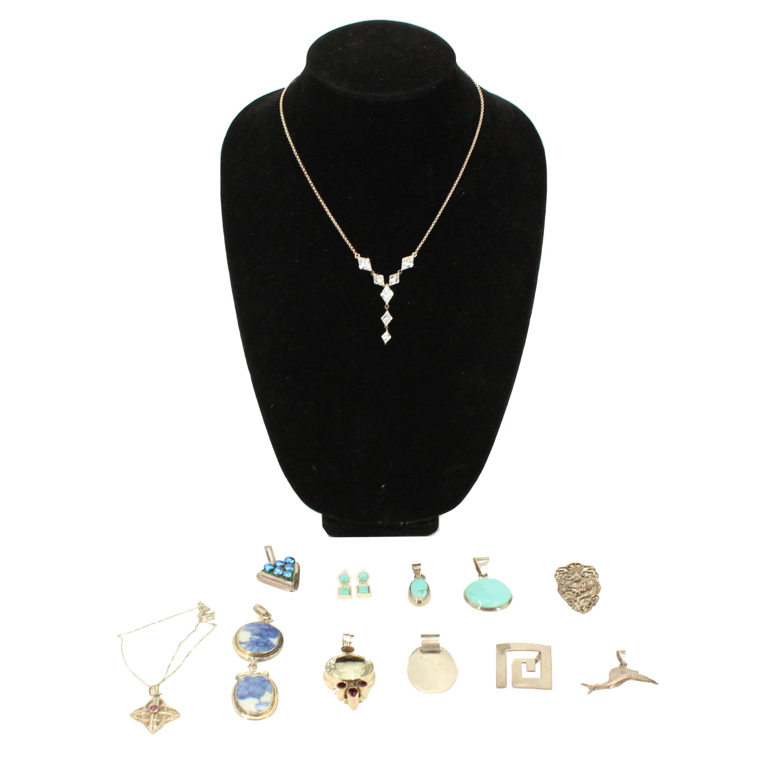 (13) Pieces Sterling Jewelry - 5.015 ozt. (1 of 16)