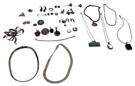 Miscellaneous Sterling Silver Jewelry Set - 11.435 ozt.