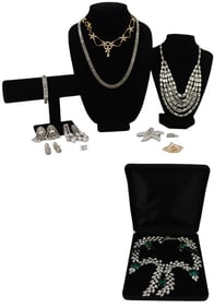14 Pieces of Rhinestone Jewelry