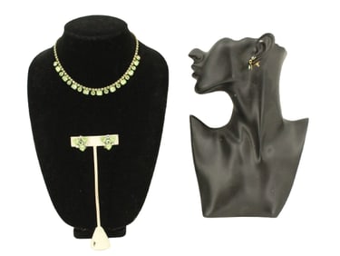 Weiss Vintage Jewelry - 2 Pieces & 1 Pair of Earrings