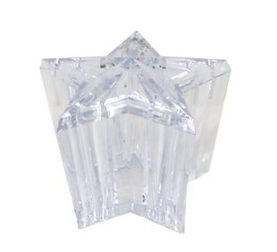 Unique Modern Star-Shaped Lucite Ice Bucket