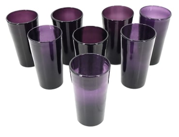 Set of 8 Purple Collins Glasses