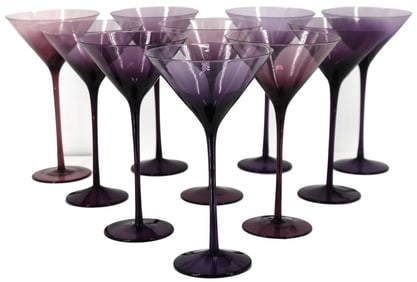 (10) Vintage Martini Glasses