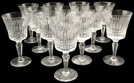 Set of 12 Royal Doulton Vanborough Tall Water Goblets