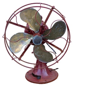 Vintage 1929 Emerson Scalloped Blade Metal Electric Fan