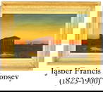 Attr: Jasper Francis Cropsey (1823-1900) American,  "View of Paestum"
