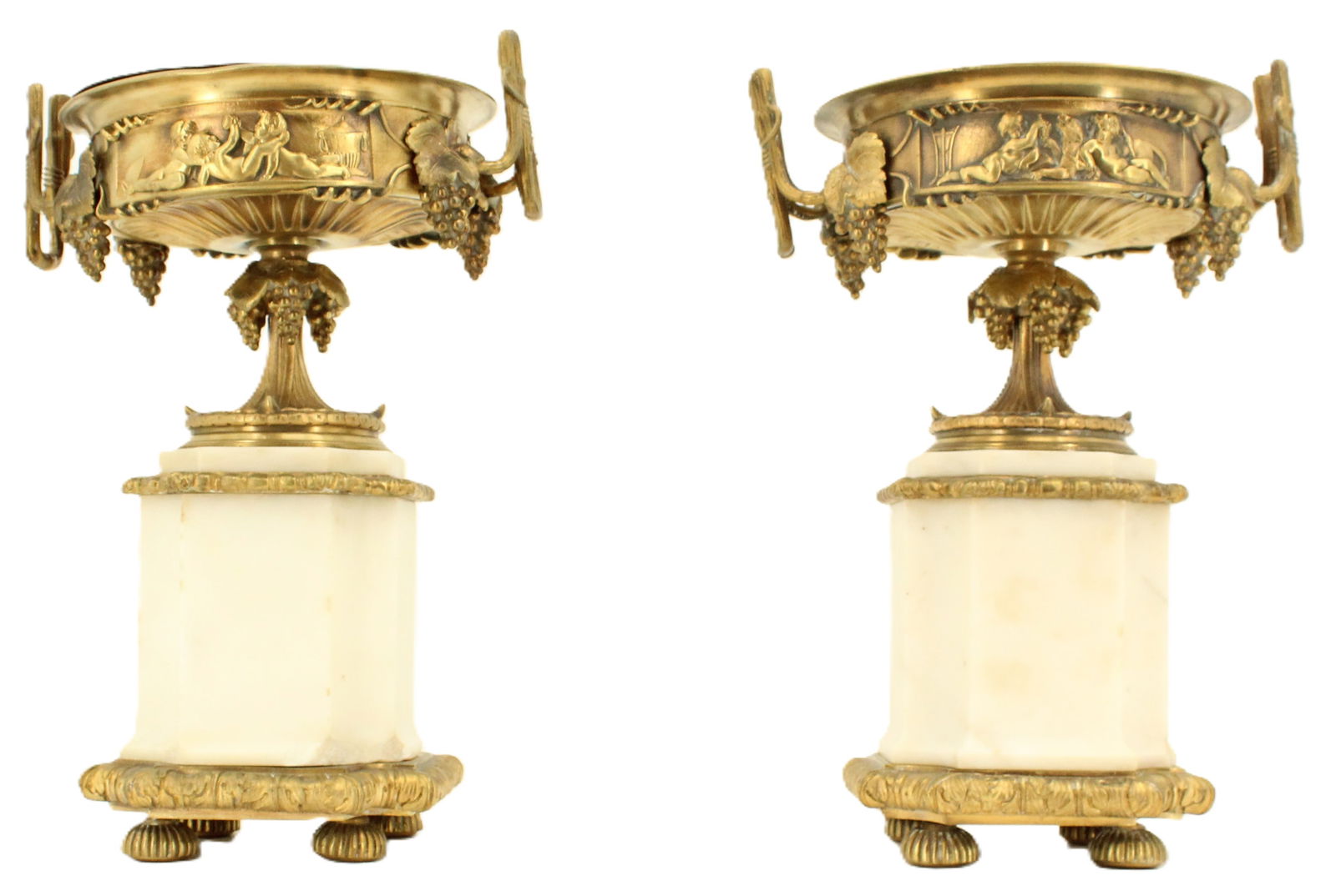 Pair of 19th Century French Bronze and Marble Garniture Set (1 of 18)