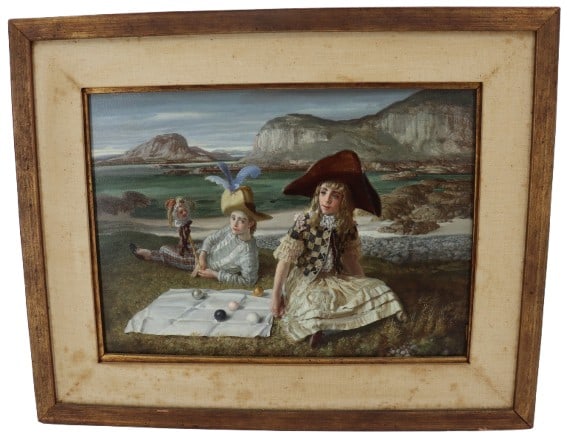 Claude William Harrison (1922-2009) English Oil on Board Clown: Claude William Harrison (1922-2009) English Oil on Board Clown From the Frank Oehlschlaeger Gallery. Claude Harrison was born in Leyland, Lancashire. He married the artist Audrey Johnson a