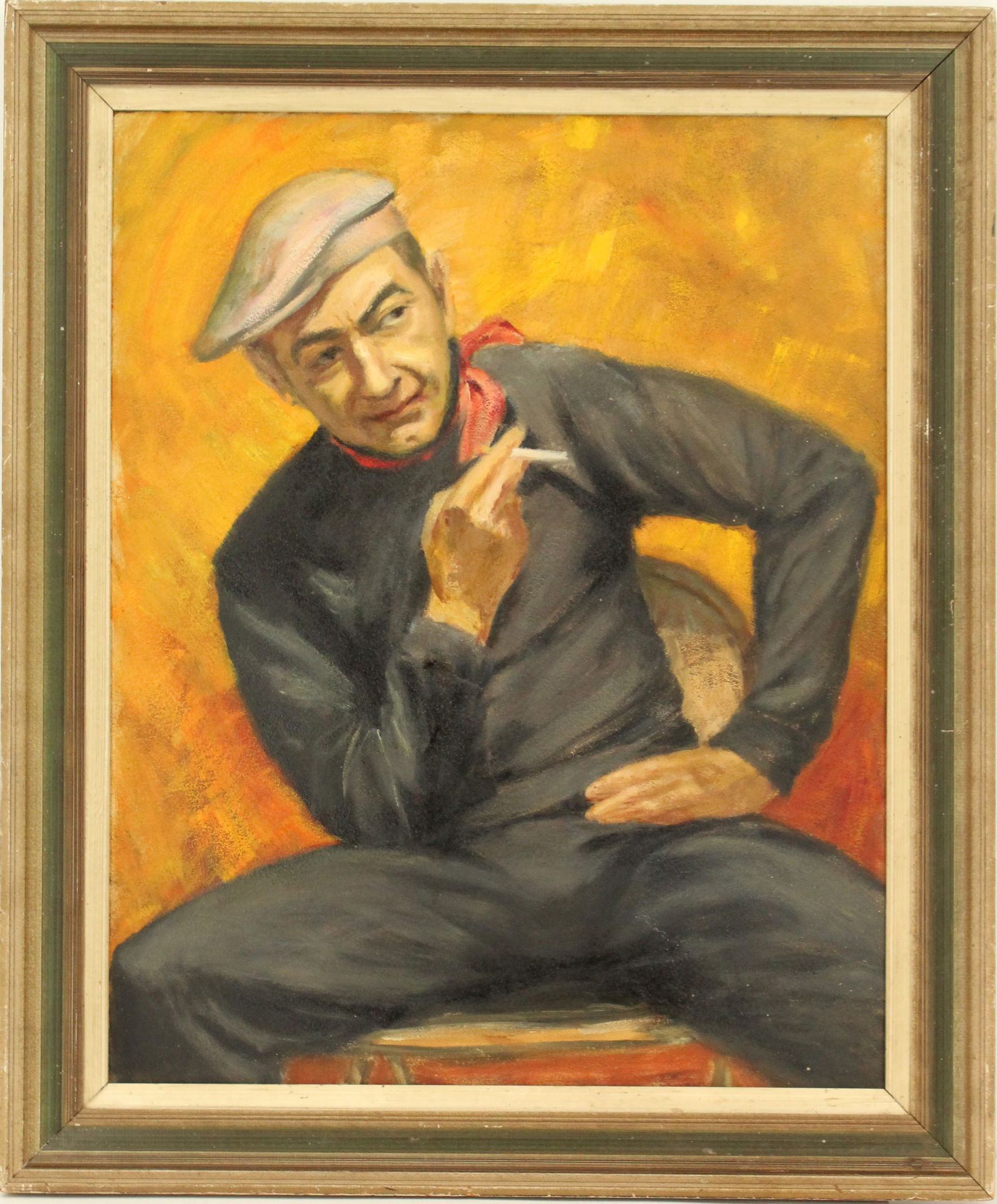 Attributed to Lucy Hayward Barker (1872-1948) American, Oil on Canvas Portrait of an Artist (1 of 13)