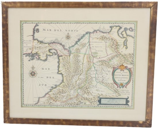 Jan Jansson (1588-1664) Dutch, Terra Firma et Novum Regnum Granatense et Popayan Atlas Print (1 of 16)