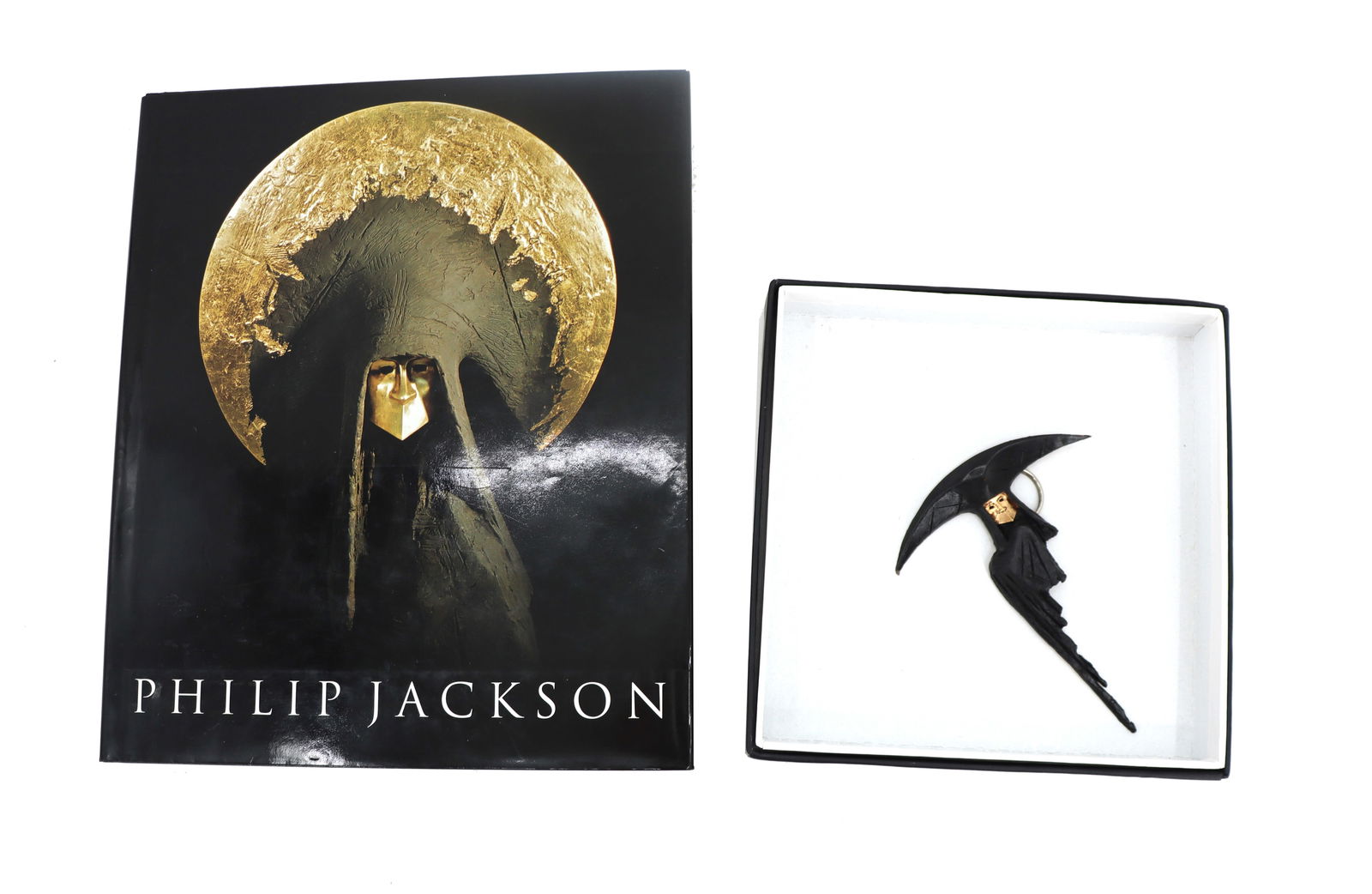 Philip Jackson (Born 1944) British, Art Book and Limited Edition Bronze Brooch Pin (1 of 20)