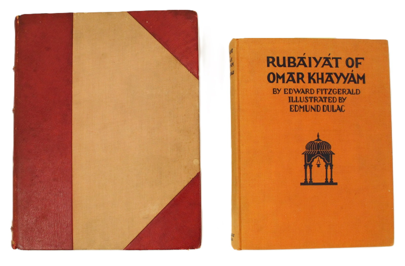 (2) Rubaiyat of Omar Khayyam, illus by Rene Bull & E. Dulac: These two books have similar titles and were illustrated by different people. The first one is The Rubaiyat of Omar Khayyam Rendered Into English Verse by Edward Fitzgerald and Illustrated in Co