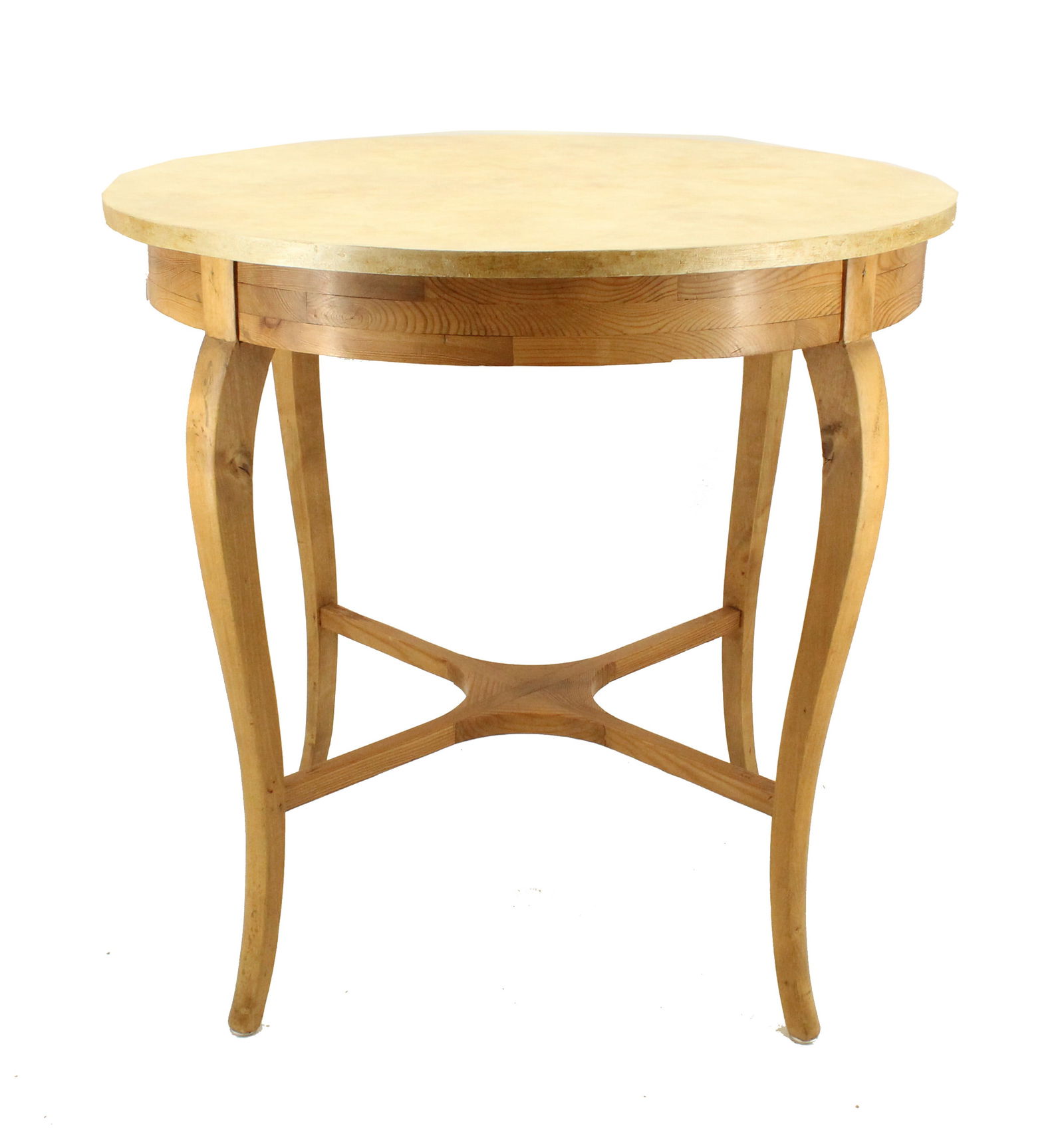 French Round Wooden Table With Waterproof Top (1 of 19)