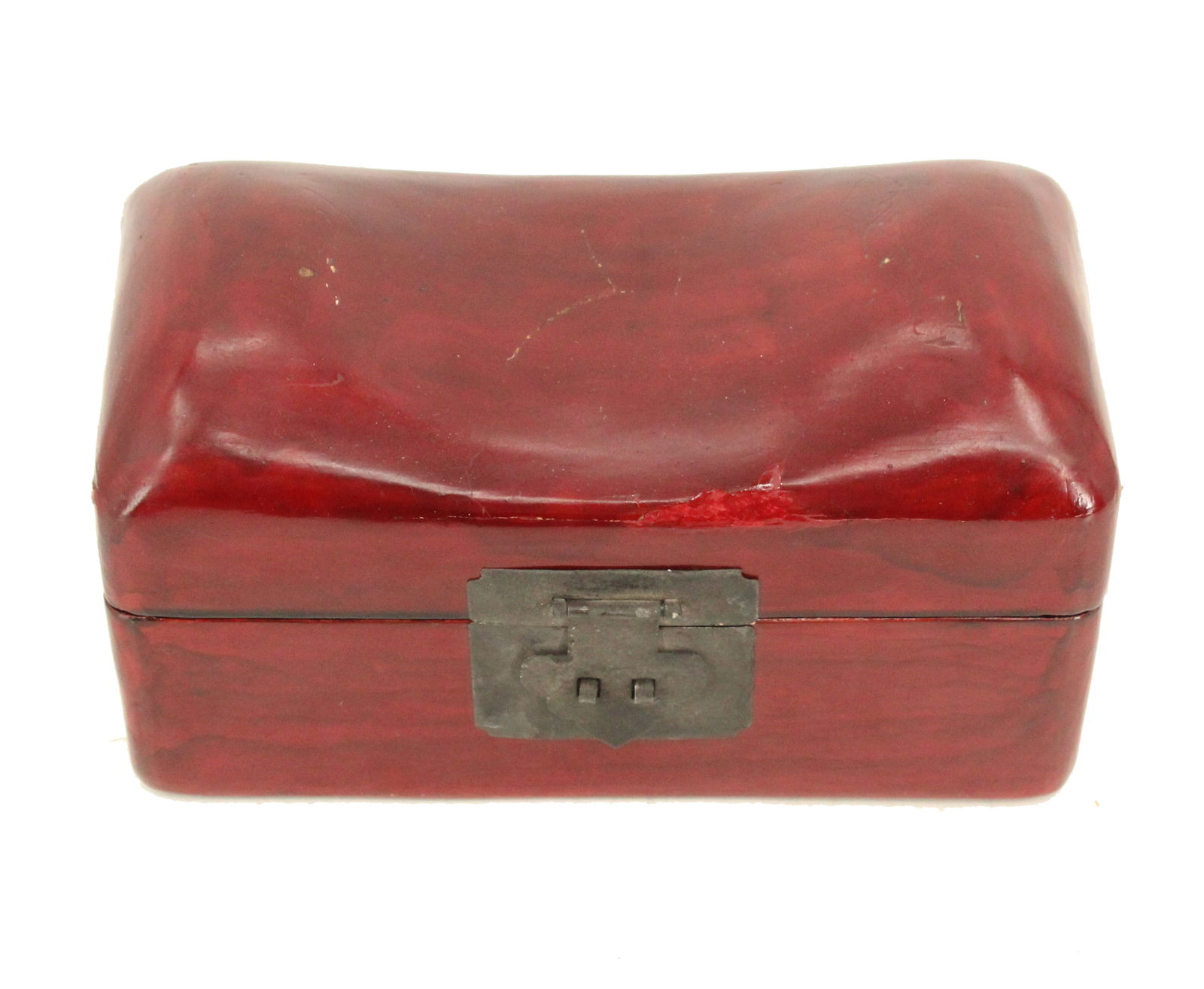 Antique Asian Lacquered Wood Pillow Box (1 of 19)