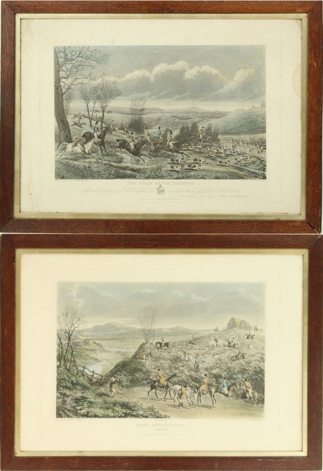 A Pair of 19th Century British Sporting Prints After William Parry Hodges "The Chase and Death of (1 of 20)