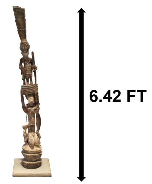 West African Yoruba Nigerian Carved Wood Veranda Post and Ancestral Totem (1 of 20)