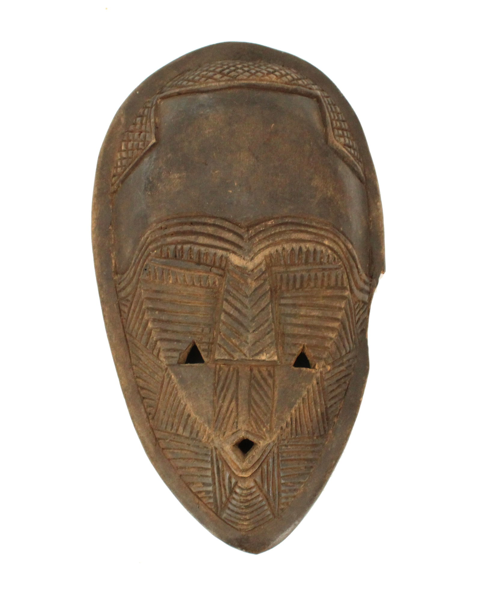 African Tetela Wood Carved Tribal Mask (1 of 12)