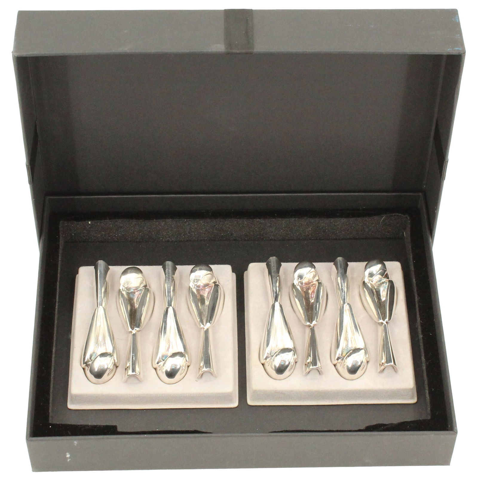 8 Christofle Silver Plate Knife Rest Birds in Box (1 of 13)