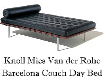 Knoll Mies Van der Rohe Barcelona Couch Day Bed