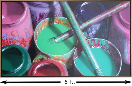 Oscar Lakeman (Born 1949) American, Acrylic on Canvas 1990 "Containers #337"
