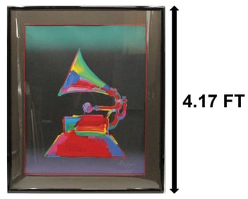 Peter Max (Born 1937) American, Abstract Lithograph Print, "1989 Grammys"