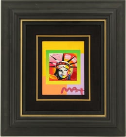 Peter Max (Born 1937) American, Mixed Media on Lithograph