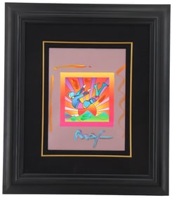 Peter Max (Born 1937) American, Mixed Media "Cosmic Flyer"