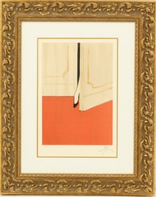 Rene Gruau (1909-2004) French/American, "The Surprise" Color Lithograph
