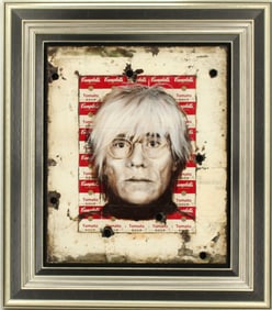 Bill Mack (Born 1944) American, Andy Warhol Large Painted Bronze