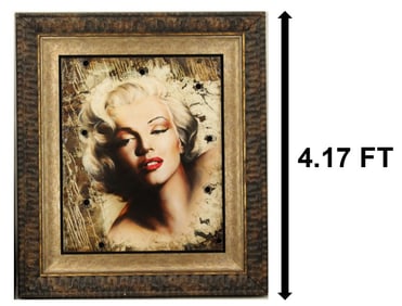 Bill Mack (Born 1944) American, Marilyn Monroe Large Painted Bronze