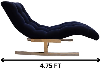 Milo Baughman (1923-2003) American "Wave" Chase Lounge Chair