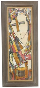 Harris Strong (1920-2006) American, Glazed Tile Figural Artwork