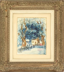 Guido Casciaro (1900-1963) Italian/American, Oil on Board Landscape