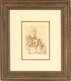 Salvador Dali (1904-1989) Spanish, Signed Etching "El Cid" Artist's Proof