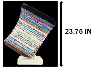 Will Grant (Born 1969) American, Curved Rainbow Acrylic Sculpture