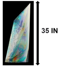 Large Modern Geometric Acrylic Sculpture