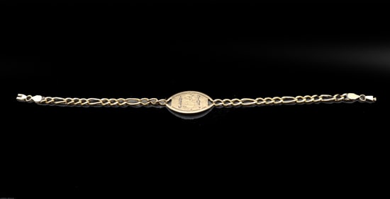 14k Gold Medic Bracelet - 20.3 g.