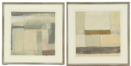 Shelley Rusen (1940-2005) Canadian, (2) Mixed Media Pieces