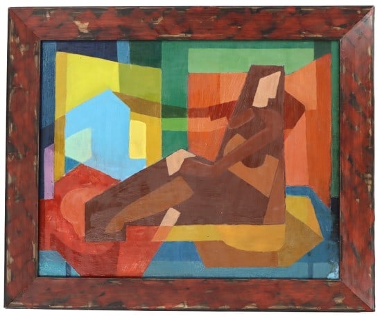 Ora Gipe 20th Century Vintage American Painting: Ora Gipe 20th Century Vintage American Painting. Oil on canvas mounted on board. Gipe studied at UCLA and at UC Berkeley receiving a Master of Fine Arts degree in 1947 in the early days of abstra