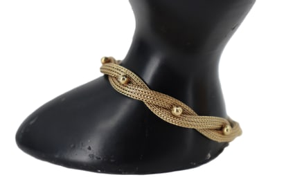 14k Gold Mesh Italian Bracelet - Gross 13.2 g.
